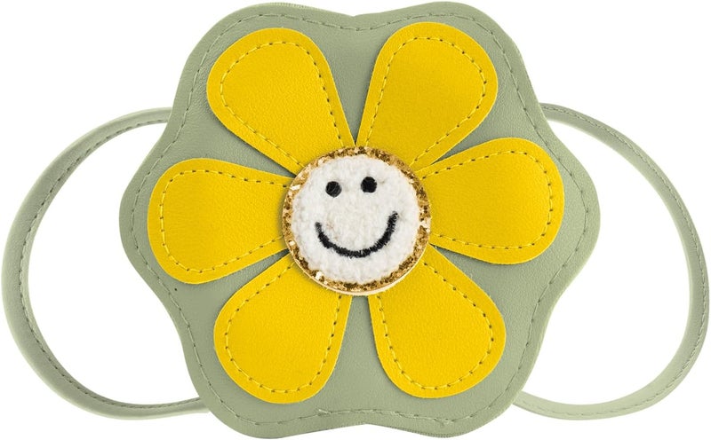 Easozoom Daisy Flower Tiny Small Purse Crossbody Shoulder Bag for Toddler Teen Girls 2 3 4 5 6 7 8 Year Old Kids Baby Gift - Image 1